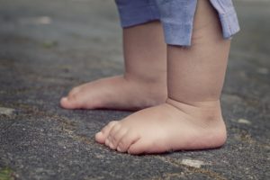 child's feet